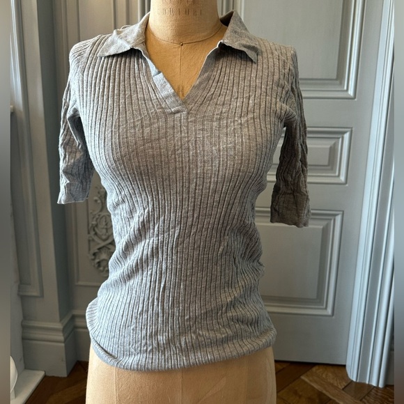 Vince grey 3/4 sleeve top size S - Picture 1 of 3